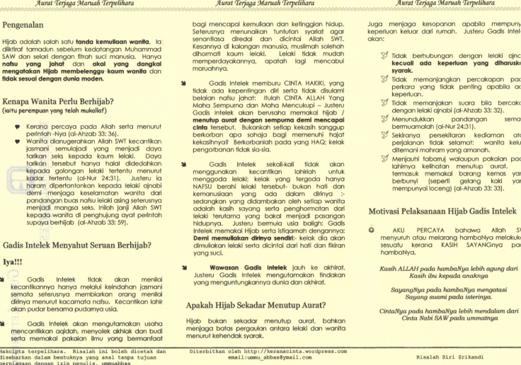 Halaman 2 risalah yang dicetak di atas kertas warna.